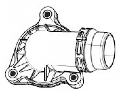 Термостат для автомобилей BMW 3 (E46) (98-)/3 (E90) (05-)/1 (E81) (04-) 1.6i/1.8i (с корпусом)