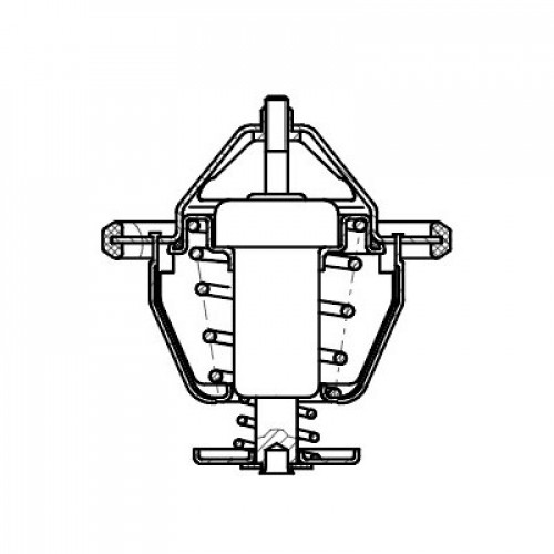 Термостат для автомобилей Great Wall Hover H5 (10-)/Poer (19-) 2.0D (76°С) (термоэлемент)