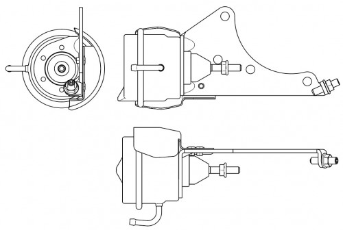 Актуатор турбокомпрессора для а/м Hyundai H1 Starex (07-) 2.5D [D4CB, A2] Е-4 (тип V43)