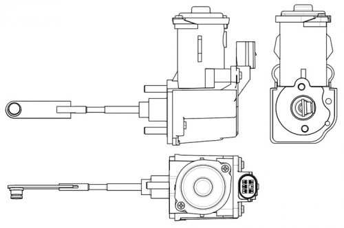 Актуатор турбокомпрессора для а/м Skoda Yeti (09-)/VW Caddy (10-) 1.2T [CBZB] (тип RHF3)