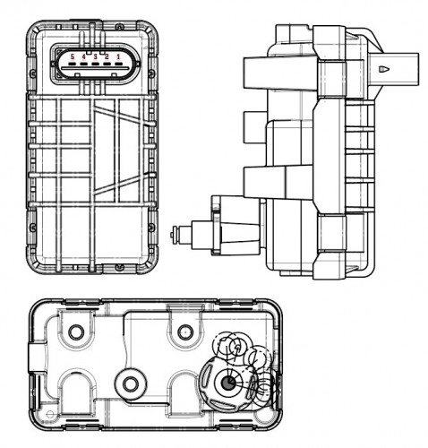 Актуатор турбокомпрессора для а/м PSA Boxer (11-)/Jumper (11-) 2.2D E-5 (GTB1749VK)