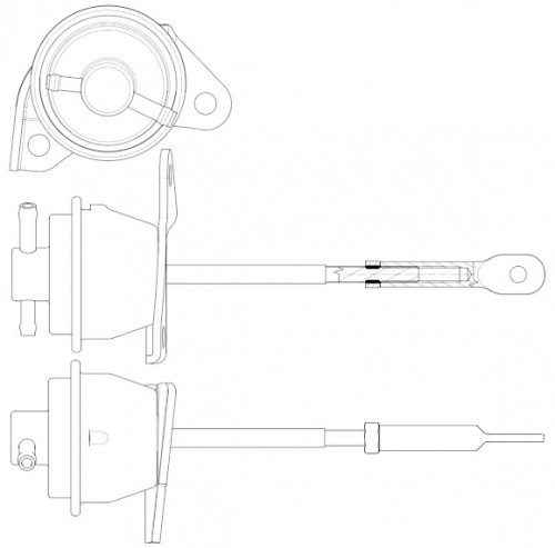 Актуатор турбокомпрессора для а/м Mazda CX-7 (07-) 2.3T (тип K0422-582)
