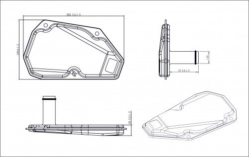 Фильтр АКПП для а/м Лада Vesta (15-)/XRay (16-)/Nissan Qashqai (06-) [JF015] груб.очистки