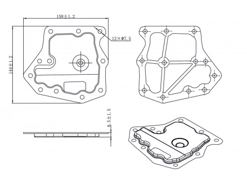 Фильтр АКПП для а/м Nissan Almera N16 (00-)/Tiida (04-) [4AT, RE4F03A/V, RL4F03A/V]