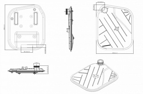 Фильтр АКПП для а/м VAG Q5 (12-)/A6 (15-)/A5 (08-)/A7 (10-) [8HP55/0BK]