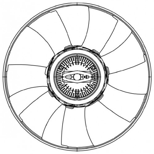 Муфта вязкостная для автомобилей Sprinter (906) (06-)/Sprinter Classic (909) (13-) (с крыльчаткой)