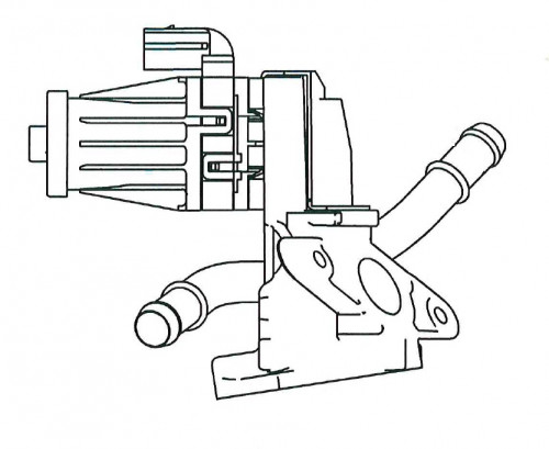 Клапан EGR (рециркуляции отработавших газов) для автомобилей Ford Transit (13-) 2.2D E-5