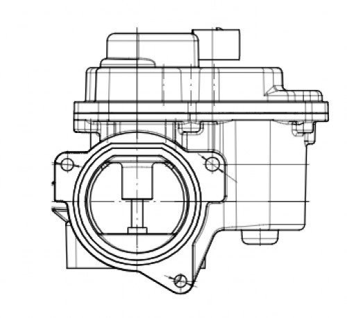 Клапан EGR (рециркуляции отработавших газов) для автомобилей VW Golf VI (08-)/Tiguan (08-) 2.0D