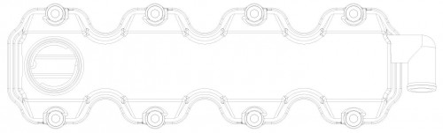 Крышка клапанная для а/м Chevrolet Lanos (97-)/Daewoo Nexia (97-) 1.5i (с прокл.)