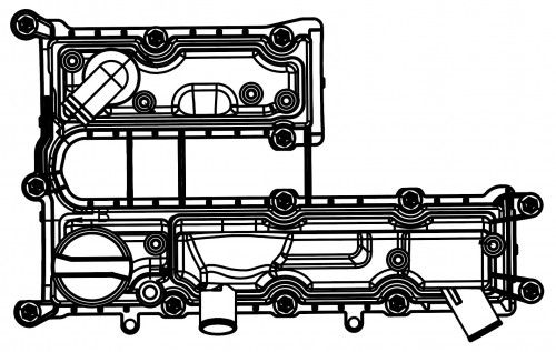 Крышка клапанная для а/м Ford Kuga II (13-)/C-Max (10-) 1.6T