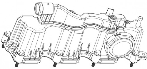 Крышка клапанная для а/м Land Rover Discovery Sport (14-)/Range Rover Velar (17-) 2.0D