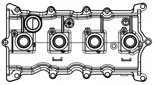 Крышка клапанная для а/м Nissan X-Trail (T31) (07-)/Teana (08-)/Renault Koleos (08-) 2.5i [QR25DE] (с прокл.)