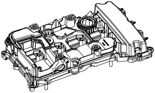 Крышка клапанная для а/м Mercedes-Benz E W212 (09-)/C W204 (07-) 1.8i (пластик., с прокл.)