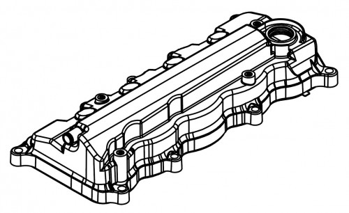 Крышка клапанная для а/м Honda Civic VIII (06-)/CR-V III (06-) 1.8i/2.0i (с прокл.)