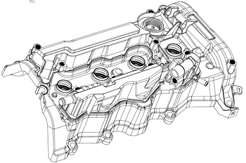 Крышка клапанная для а/м Honda Accord (12-)/CR-V (16-) 2.4i [K24W]