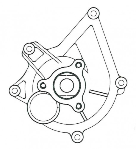 Насос водяной для автомобилей Chevrolet Onix (19-)/Tracker (19-) 1.0i/1.2i/1.3i