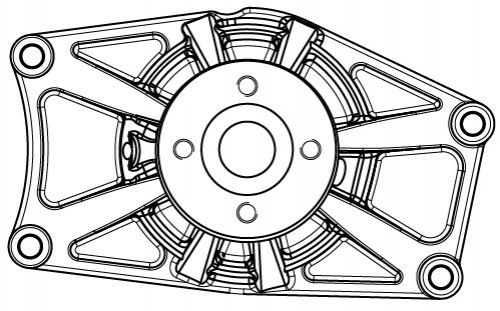 Насос водяной для автомобилей Hyundai HD/County (98-) 3.9D [D4DA/D4DB]