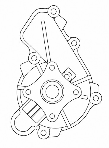 Насос водяной для а/м Hyundai Creta (21-)/Elantra (20-) 2.0i [Smartstream]