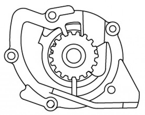 Насос водяной для автомобилей Ford Mondeo (07-)/Citroen Jumpy (07-) 2.0TDCi