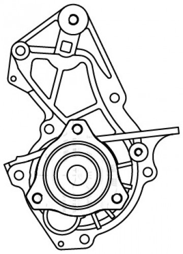 Насос водяной для автомобилей Ford Focus III (11-)/Kuga (13-) 1.5T