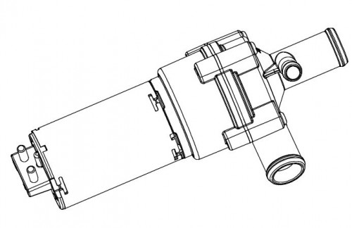 Насос водяной (электр.) для а/м Mercedes C W202 (93-)/E W210 (95-) 1.8-3.2