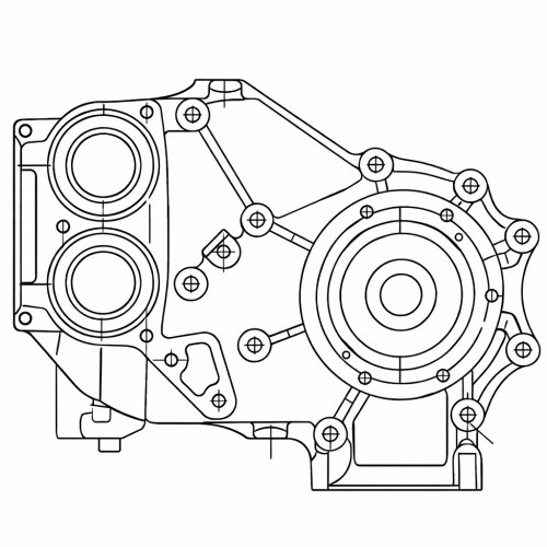 Насос водяной для а/м Mercedes-Benz Actros MP2/MP3 (03-) 11.9D [OM541]