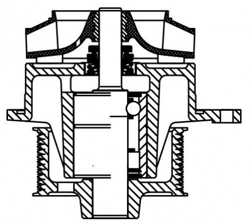 Насос водяной для автомобилей Iveco Stralis (02-) 10.3d/12.9d [Cursor 10/13]