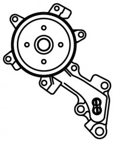 Насос водяной для автомобилей Toyota Auris (06-)/Yaris (05-) 1.3i [1NR]