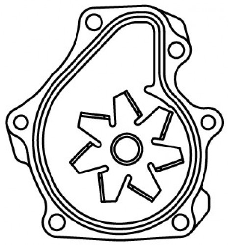 Насос водяной для автомобилей Toyota Camry (06-)/Geely Atlas (18-) 2.0i/2.4i [AZ]