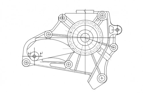 Насос водяной для автомобилей Toyota Avensis (97-)/Camry (82-) 2.0i/2.2i [3SFE; 5SFE]