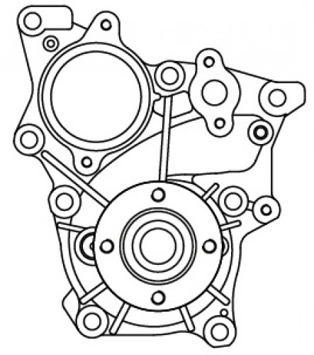 Насос водяной для автомобилей Toyota Land Cruiser Prado 150 (09-) 2.8D [1GD-FTV]