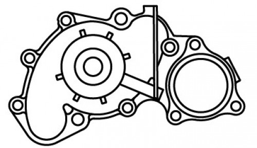 Насос водяной для автомобилей Toyota Land Cruiser 90 (96-)/120 (02-) 3.4i MT [5VZ-FE]