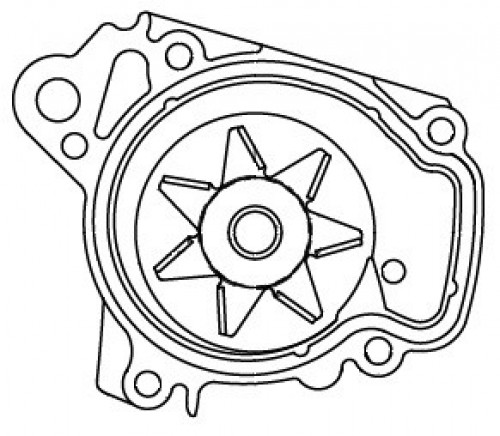 Насос водяной для автомобилей Honda Civic VII (00-) 1.4i/1.6i/1.7i [D]