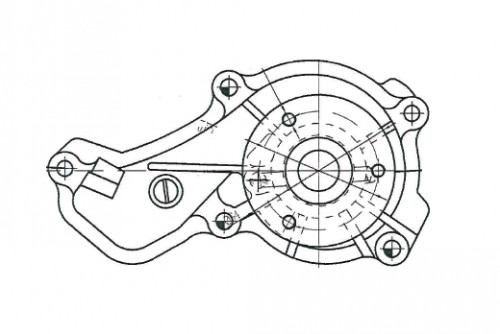 Насос водяной для автомобилей Honda Civic VIII (06-) 1.8i [R18A]