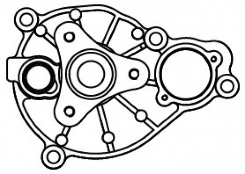 Насос водяной для автомобилей BMW 3 (F30)(11-)/5 (G30)(16-) 2.0i [B48B20] (без корпуса)