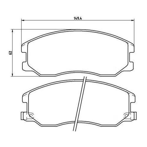 Колодки тормозные дисковые передние (керамические) для автомобилей Chevrolet Captiva (06-) / Opel Antara (06-) [серия PRO]