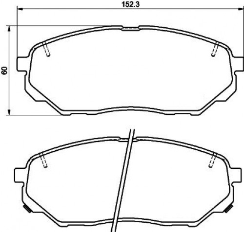 Колодки тормозные дисковые передние (керамические) для автомобилей Hyundai Santa Fe (18-) / Kia Sorento III (14-) R17 [серия PRO]