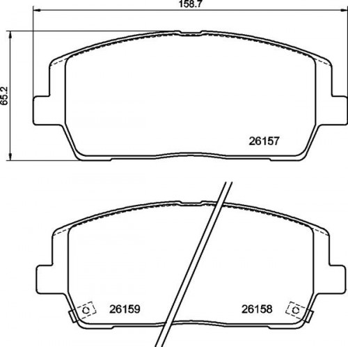 Колодки тормозные дисковые передние для автомобилей Hyundai Santa Fe (18-) / Kia Sorento (15-) с колёсными дисками R18