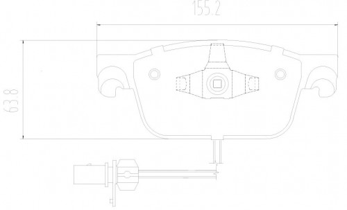 Колодки тормозные дисковые передние для автомобилей Audi A4 (B9) (17-) / Q5 (17-)