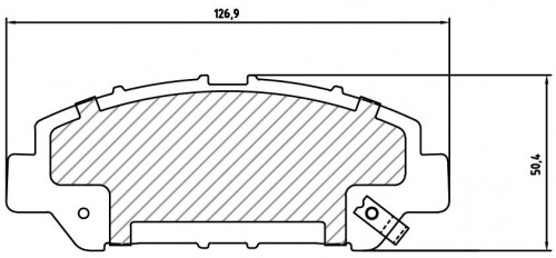 Колодки тормозные дисковые передние для автомобилей Daihatsu Rocky A200 (20-)