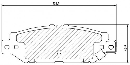 Колодки тормозные дисковые задние для автомобилей Toyota Chaser (92-)