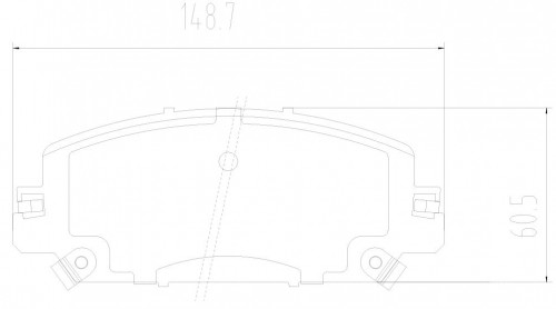 Колодки тормозные дисковые передние для автомобилей Honda CR-V (17-)