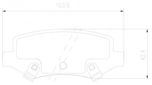 Колодки тормозные дисковые задние (керамические) для автомобилей FAW Besturn X40 (16-) [серия PRO]