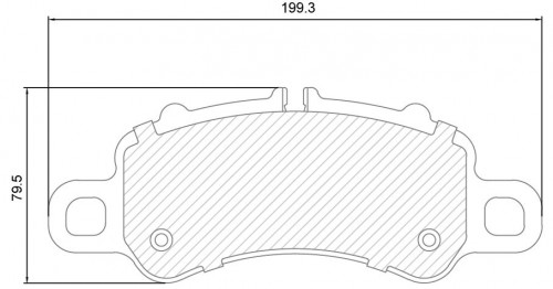 Колодки тормозные дисковые передние (керамические) для автомобилей Porsche 911 (992) (19-) [серия PRO]