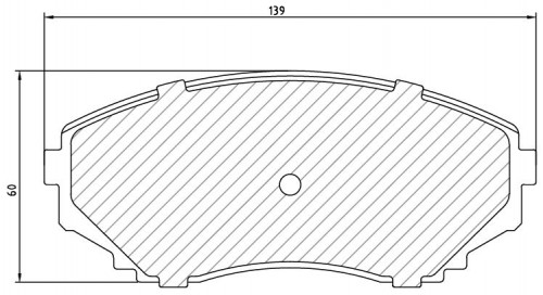 Колодки тормозные дисковые передние для автомобилей Mazda MPV (99-)