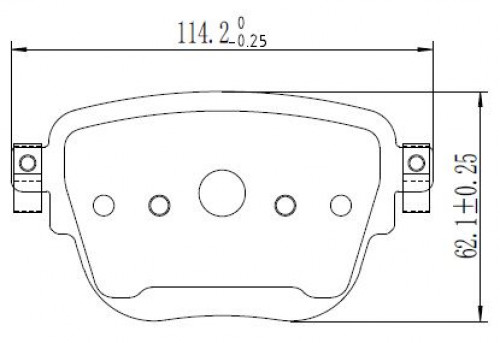 Колодки тормозные дисковые задние для автомобилей Mercedes E (W213) (16-) / CLS (C257) (17-)