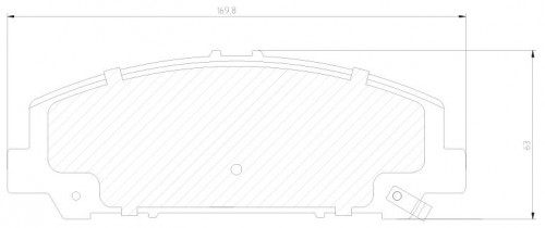 Колодки тормозные дисковые передние для автомобилей Nissan Pathfinder (05-) / Infiniti QX56/QX80 (Z62) (10-)