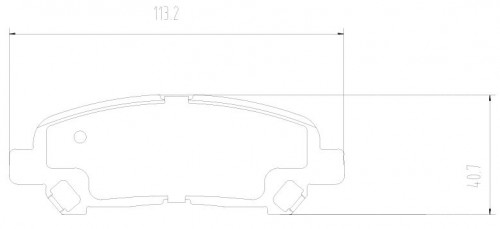 Колодки тормозные дисковые задние для автомобилей Toyota Highlander (07-)
