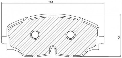 Колодки тормозные дисковые передние для автомобилей VW Teramont (17-)