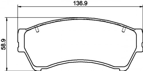 Колодки тормозные дисковые передние (керамические) для автомобилей Mazda 6 (07-) [серия PRO]
